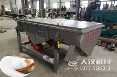 河北鹽分級不銹鋼直線篩已發(fā)貨，張先生請注意查收！