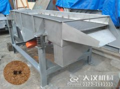 江蘇南通鋸末直線篩已經(jīng)發(fā)貨，羅先生請注意查收！