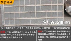 直線(xiàn)篩網(wǎng)架選擇方法？