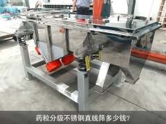 <b>藥粒分級不銹鋼直線篩多少錢？</b>